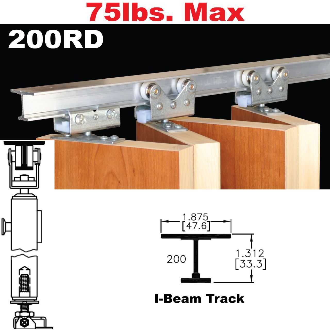 Johnson Hardware 200RD MultiFold Door Hardware