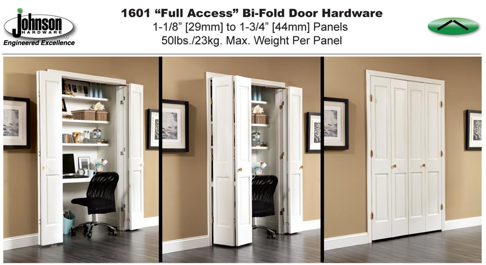 Johnson Hardware 1601 Full Access Bi-Fold Door Hardware