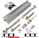 Picture of 2610F48S 1 - 24" Door Soft-Close Hardware Set, Mill Finish Track