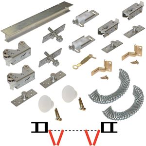 Picture of 200FD 96" 4-Panel Hardware Set