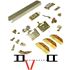 Picture of 100FS 18" 2-Panel Side Mount Hardware Set, 1-3/8" [35mm] Door