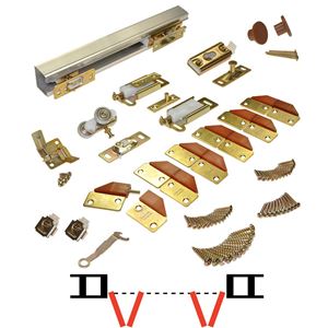 Picture of 100FD 12" 4-Panel Hardware Set