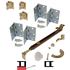 Picture of 1601HD 18" 2-Panel Mortise Hinge Hardware Set, US15