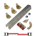 Picture of 2204F 30" 2-Door Hardware Set, 75lbs. [34kg] Door