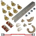 Picture of 2204F 24" 4-Door Hardware Set, 75lbs. [34kg] Door