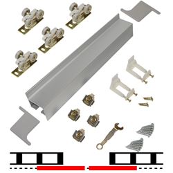 Picture of 2610F 24" 2-Door Hardware Set, Ball Bearing Hangers