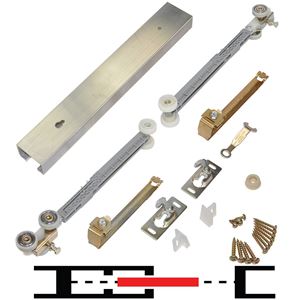 Picture of 100PDSC 1-Door Hardware Set, 96" Track