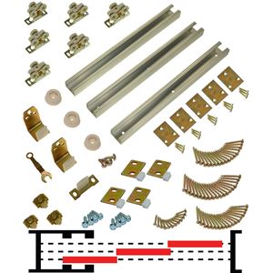 Picture of 111MP 24" (1-3/8") x 3-Door Tri-Pass Pocket Door Hardware Set