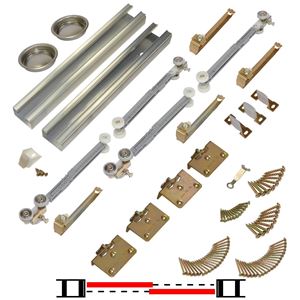 Picture of 100SMSC 36" 2-Door Soft-Close Sliding Bypass Hardware Set, 1-3/8" [35mm] Door