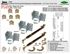 Picture of 1601 12" 4-Panel Hardware Set, US15