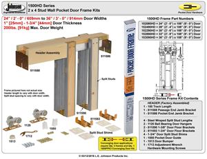 Johnson pocket door frame