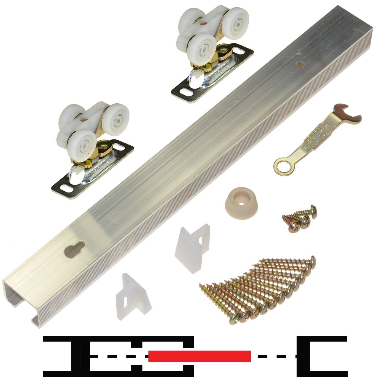111PD 1Door Hardware Set, 60" Track Sliding