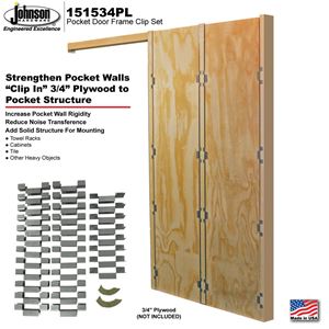 Pocket Door Frame Plywood Clip Set Johnsonhardware Com