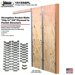 Pocket Door Frame Plywood Clip Set Johnsonhardware Com