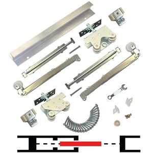 Picture of 200PDSC 1-Door Bidirectional Soft Close Hardware Set, 72" Track