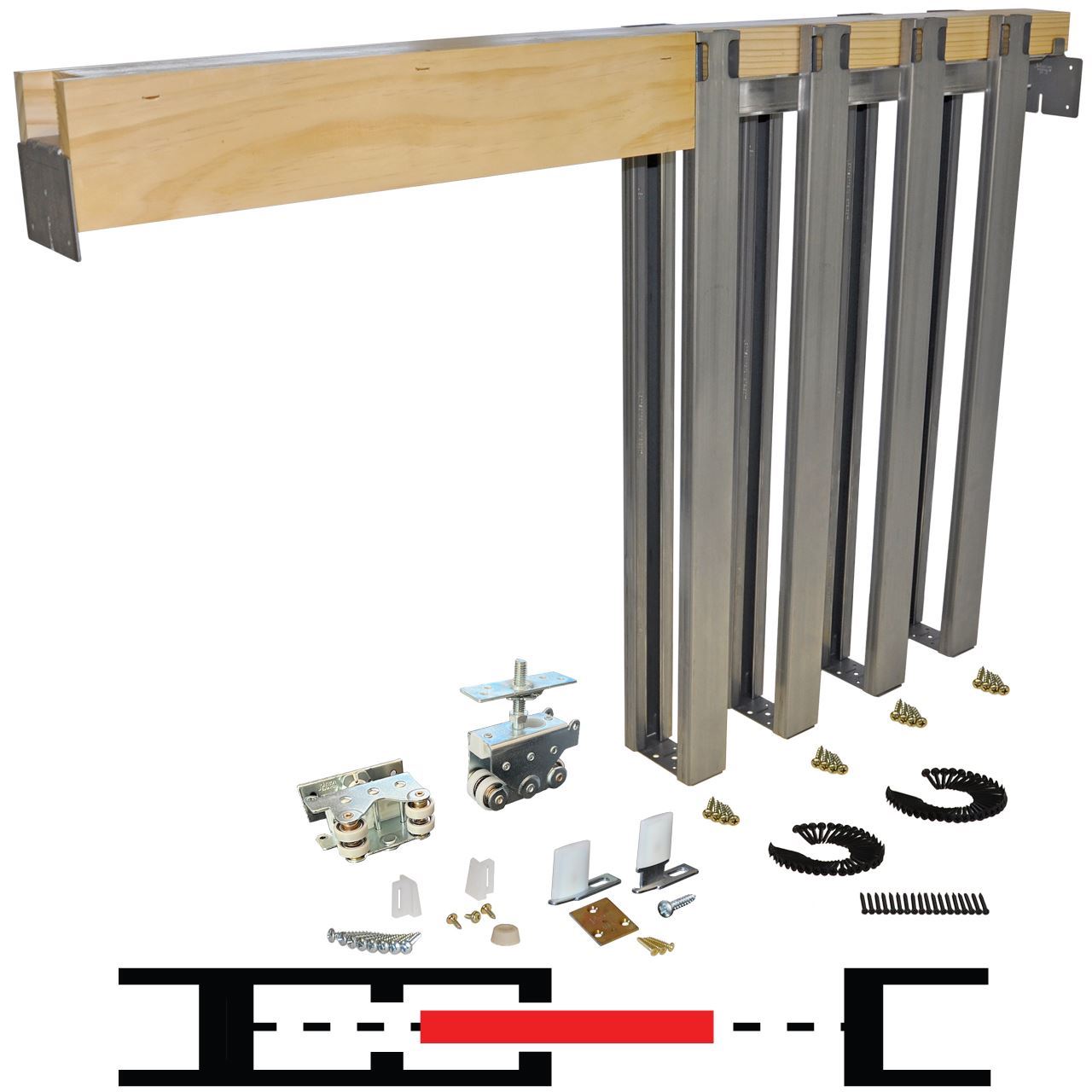 2000 Series 60" x 80" Pocket Door Frame Sliding