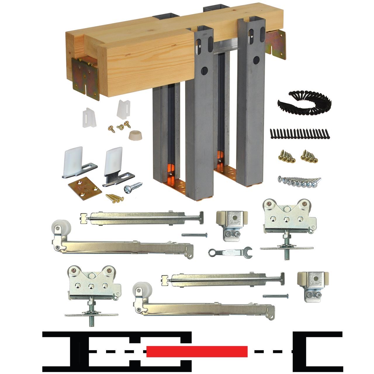2060SC 36" x 84" Soft Operating Pocket Door Frame