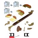Picture of 1601 18" 2-Panel Hardware Set, Brown