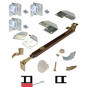 Picture of 1601 18" 2-Panel Hardware Set, White