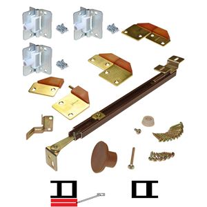 Picture of 1601 24" 2-Panel Hardware Set, Brown