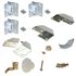 Picture of 16310122 1601 2-Panel Part Set, White, No Control Arm
