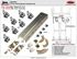 Picture of 2200F 24" 4-Door Hardware Set, 75lbs. [34kg] Door