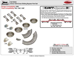 Picture of 1031SC04 4-Door Soft-Close Part Set