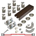 Picture of 138F 24" 4-Door Side Mount Hardware Set, Bronze Track