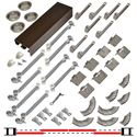 Picture of 138FSMSC 24" 4-Door Side Mount Soft-Close Hardware Set, Bronze Track